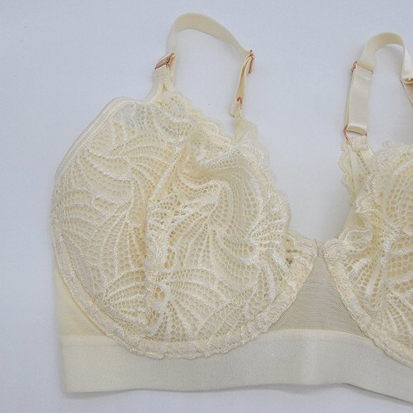 Project Me Warrior Plunge Ivory Contour Nursing Bra - Picture 3 of 14